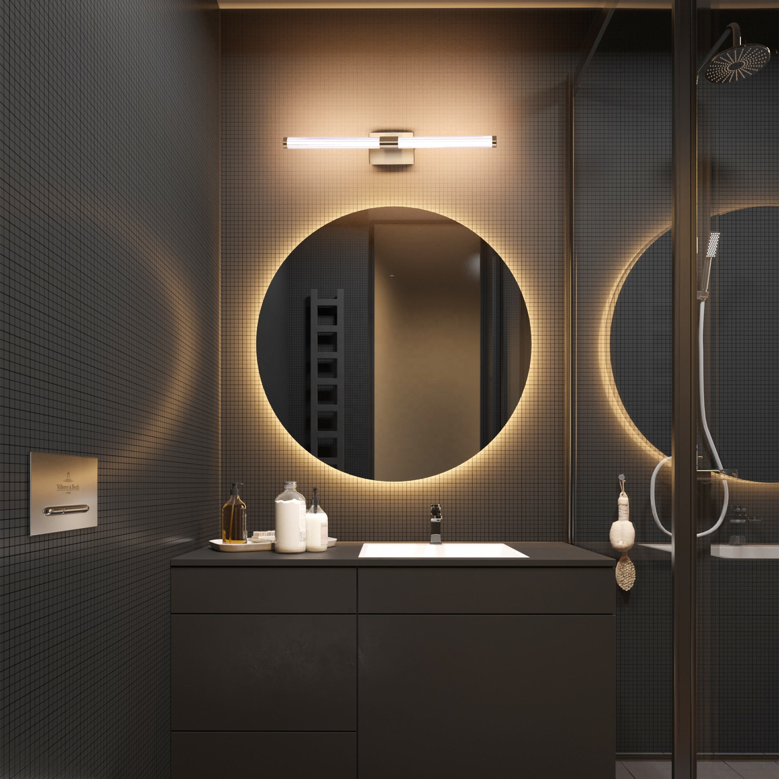 ESPEJO CON LUCES TACTIL REDONDO 50CM