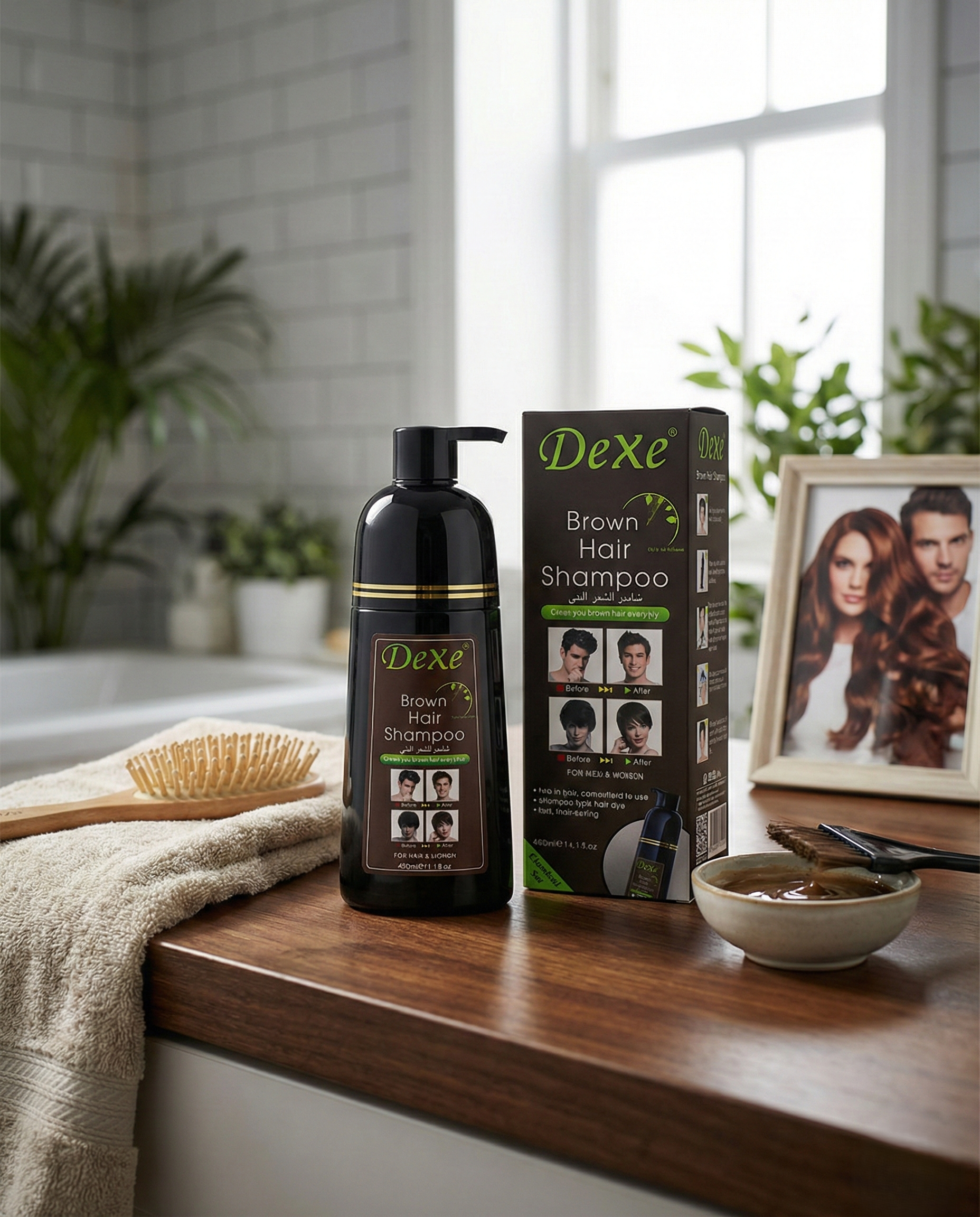 SHAMPOO CUBRE CANA COLOR MARRON